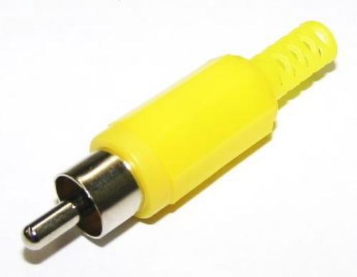 RCA Plug Plastic Yellow